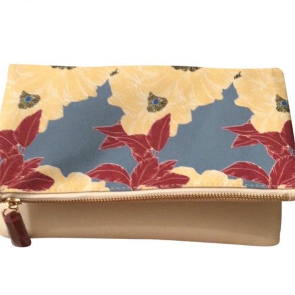 Rachel Pally NEW Reversible Vegan Leather Clutch